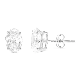 Vir Jewels 2 cttw Oval Lab Grown Diamond Stud Earrings in 14K Gold With Push Backs For Women