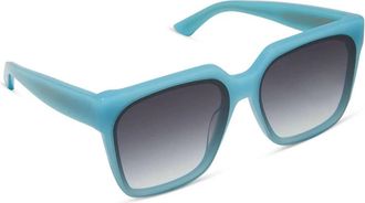 DIFF Eyewear Womens Thea Paradiso Sunglasses In Blue + Grey Gradient
