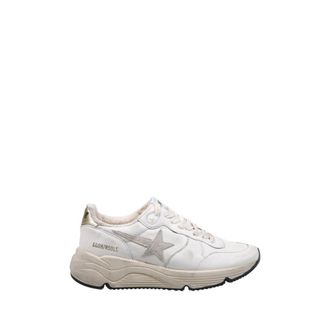 Golden Goose Sneakers, female, White, Size: 10 US Running Sole Nappa Upper Nylon Tongue Suede Star Mirror Heel