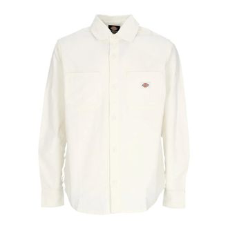 Dickies Heren, Overhemden, Beige, Maat: XL Katoen