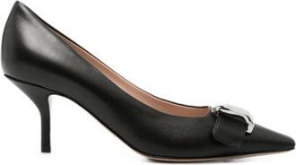 Emporio Armani Met Hak - Dames - Pumps - Zwart - 37 1/2 EU - Leer - Schoenen