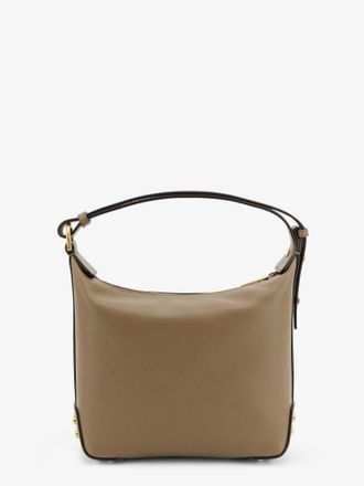 Tod's Womens Leather Mini Bag With Metal Dots Brown Handbags Hand