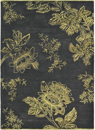 Wedgwood Designer Teppich Tonquin Charcoal - handgetuftet, aus 79% reiner Schurwolle