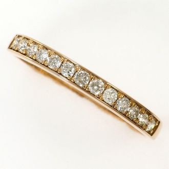 C&A Pink Gold Pink Gold (18K) Silver Band Ring (Pre-Owned)
