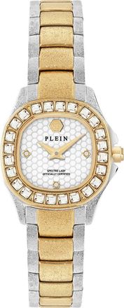 Philipp Plein $pectre Crystal Bezel Two-Tone Bracelet Watch, 23mm in Two Tone at Nordstrom