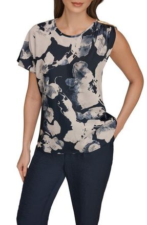 DKNY Asymmetrical Shoulder Top in Nightfall Multi at Nordstrom, Size X-Large
