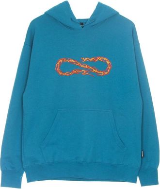 PROPAGANDA Flame Logo Hoodie Turquoise - Heren - Hoodies - Blauw - L - Katoen - Hoodies & sweatvesten