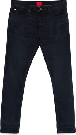 HUGO BOSS slim-cut jeans - men - Elastane/Cotton/Recycled Cotton/Cotton - 35/34 - Blue