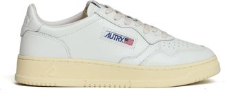 Autry White Medalist Low Leather Sneakers