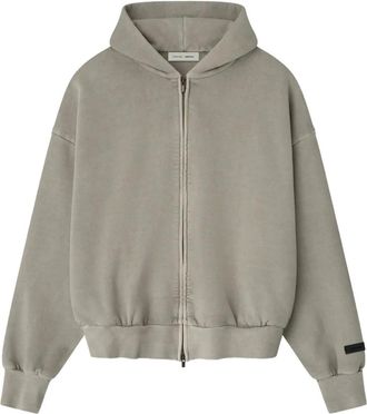 Fear of God Felpa Classic con cappuccio e logo ricamato - Grigio