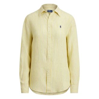 Polo Ralph Lauren Striped Linen Classic-Fit Shirt, Size X-Small