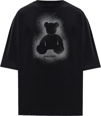 Palm Angels T-Shirt - Heren - T-shirts - Zwart - M - Katoen - Tops