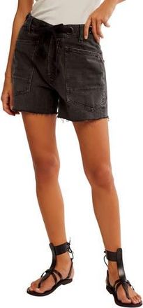 Free People Moxie High Waist Denim Shorts in Night Hawk at Nordstrom Rack, Size 31