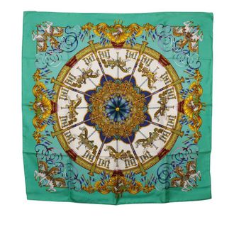 Herm&egrave;s Pre-owned Hermes Luna Park Silk Scarf 90 Ladies THHYO966THFR0Y6M
