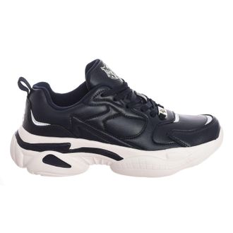 Plein Sport Mens Sports Shoes SIPS1517 - Black Leather - Size EU 40