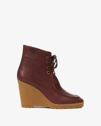 Isabel Marant Bottines Cylia - Femme - Marron Fonc&eacute; - Taille 36 - Isabel Marant