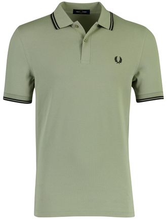 Fred Perry Poloshirt Fred Perry groen normale fit 2 knoops