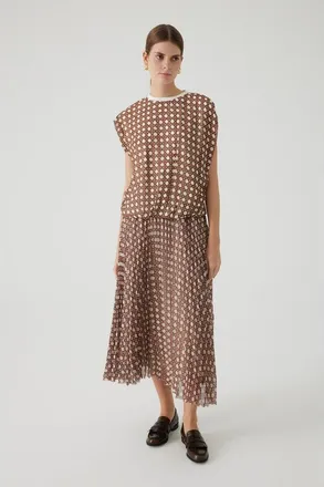 Exquise Anita Midi Skirt in Brown at Nordstrom, Size Xx-Large