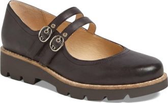 Django & Juliette Womens Dabbie Mary Jane Shoes In Chocolate-Chocolate Sole Leather