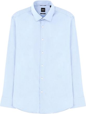HUGO BOSS Sky Blue Regular Solid Shirt