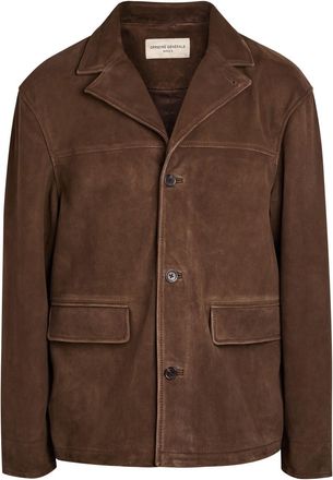 Officine G&eacute;n&eacute;rale Erickson Suede Jacket - Brown - XL