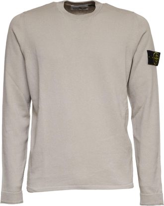 Stone Island Light Raw Hand Organic Cotton Sweater