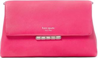 Kate Spade New York grace embellished lock leather crossbody bag in Rosehip at Nordstrom