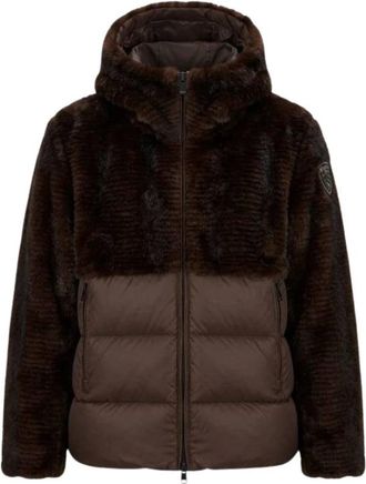 Blauer Gewatteerde Jas - Dames - Winterjassen - Bruin - S - Jassen