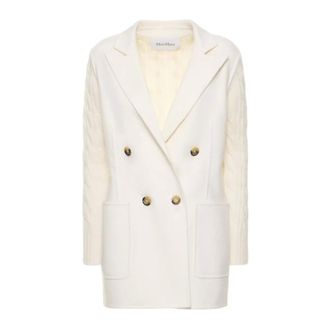 Max Mara Mujer, Abrigos, Blanco, Talla: S