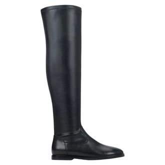 Estro & Luminara Schoenen, Dames, Zwart, 38 EU, Leer, Over-the-Knee Laarzen