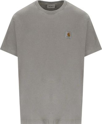 Carhartt Work in Progress S/S Nelson T-Shirt - Heren - T-shirts - Grijs - S - Katoen - Tops