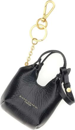 Gianni Chiarini Accessoires, Dames, Zwart, ONE Size, Leer, Dua Sleutelhanger