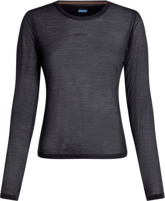 Icebreaker Merino75 CoolLiteFeatherlight L/S Crewe Longsleeve f&uuml;r Damen | grau