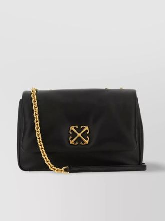 Off-white arrow leather shoulder bag