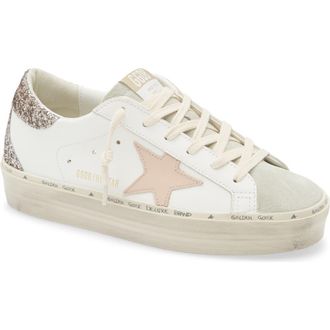 Golden Goose Hi Star Platform Sneaker in White/Ice/Moonlight/Cinder at Nordstrom, Size 10Us