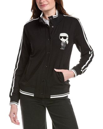 Karl Lagerfeld Karl Lagerfeld Karl Zip-Up Knit Jacket