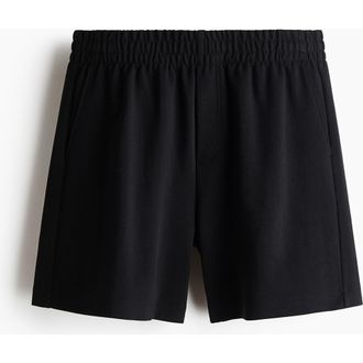 H&M Relaxed Fit Interlock Shorts in Black at Nordstrom, Size X-Large
