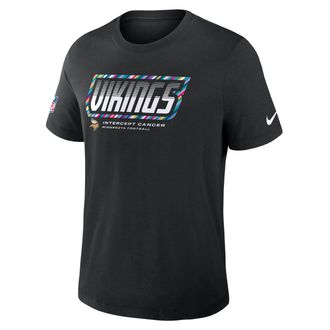 Nike Minnesota Vikings Crucial Catch Sideline Nike Mens Dri-FIT NFL T-Shirt in Black | 034J00AZUK-F9R