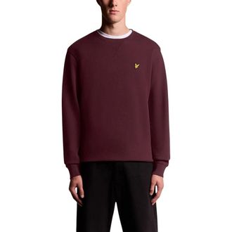 Lyle & Scott Brushed Back Crew Neck Sweat Ml1131V - Heren - Sweatshirts & Hoodies - Rood - Maat: 2XL Katoen