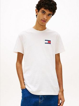 Tommy Hilfiger Logo Slim Jersey Crew Neck T-Shirt