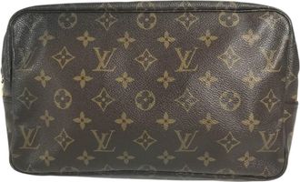 Louis Vuitton Brown Monogram Clutch Bag Pouch (Pre-Owned)