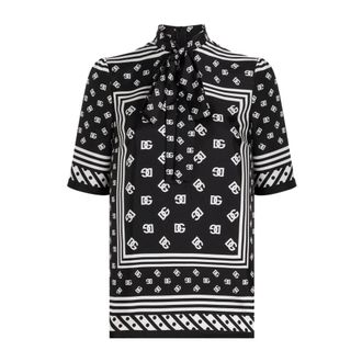 Dolce & Gabbana Dames, Blouses & Shirts, Zwart, Maat: M