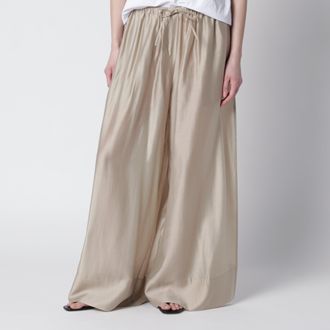 Entire studios Vento wide-leg trousers in champagne color