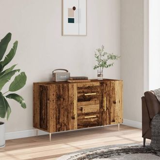 Berkfield Home Sideboard Old Wood 100x36x60 cm Engineered Wood in Brown | Size: 100 x 36 x 60 cm