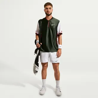 Nike Mens Court Victory Dri-FIT 7 Tennis Shorts in White | FD5380-100