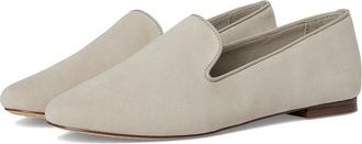 Birdies Starling Flat Womens Stone Suede Almond Toe Comfort Slip-On VER360