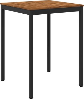 vidaXL Mesa De Bar Para Jard&iacute;n Natural Y Negro 80 X 80,5 X 105 Cm Vidaxl