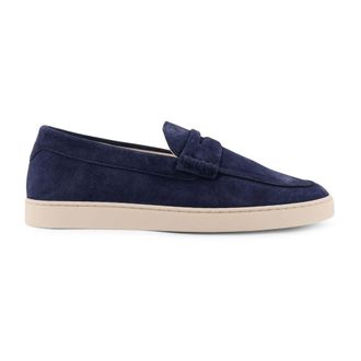 Brunello Cucinelli Schoenen, Heren, Blauw, 40 EU, Leer, Suede Loafer Sneakers