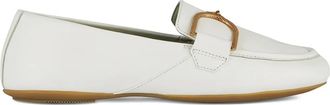 Geox buckle-detail loafers - White