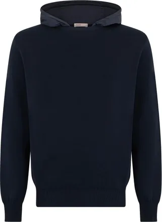 Herno Hoodies & sweatvesten, Heren, Blauw, M, Sweatshirts & Hoodies